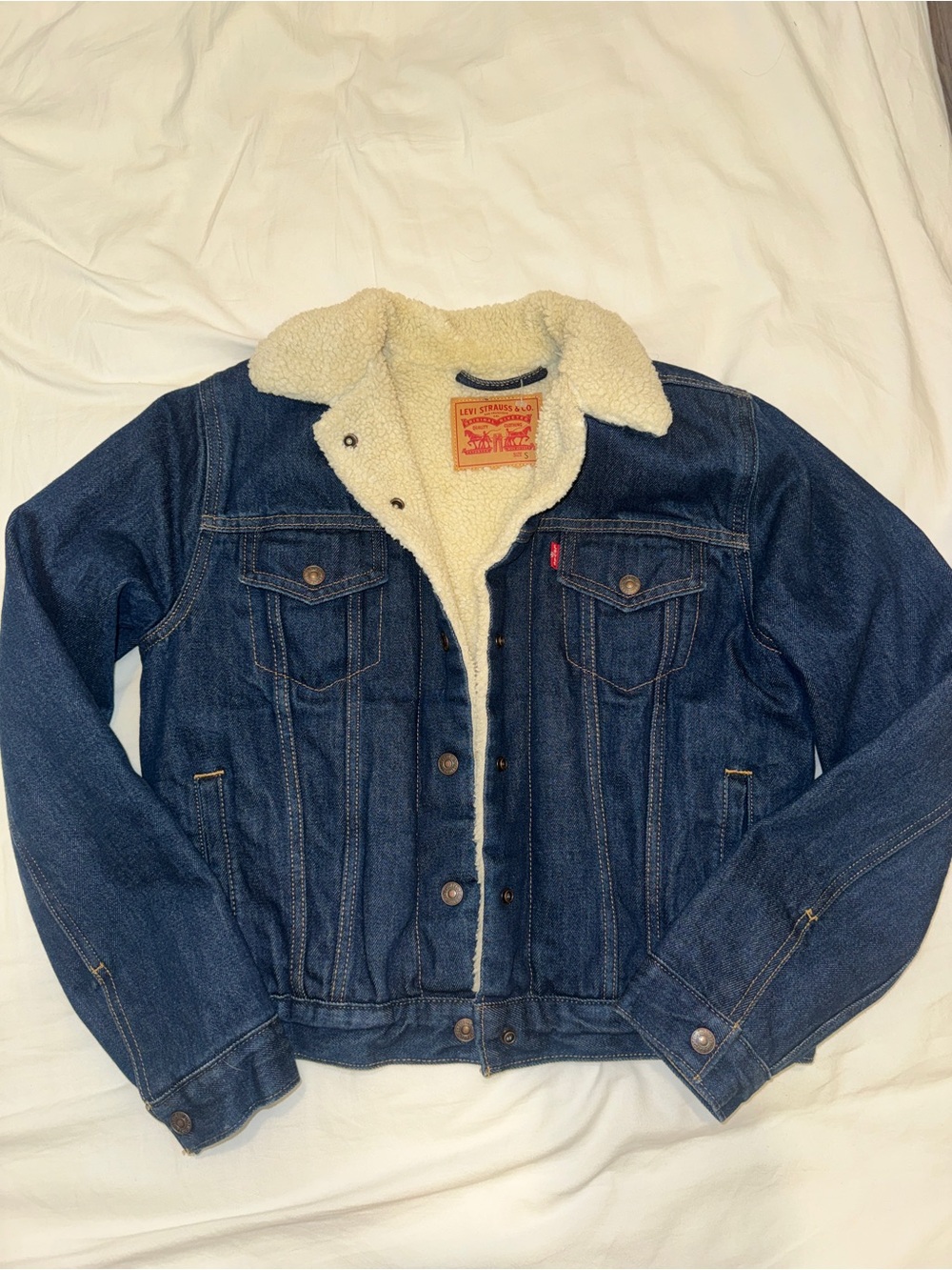 🫐 2 for $50 | LEVIS | Sherpa-Lined Denim Jacket | small